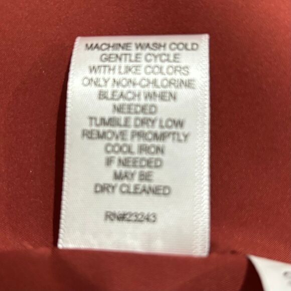 New York & Company 7th Avenue Red Brown White Striped Blazer Women L Large - Picture 5 of 7